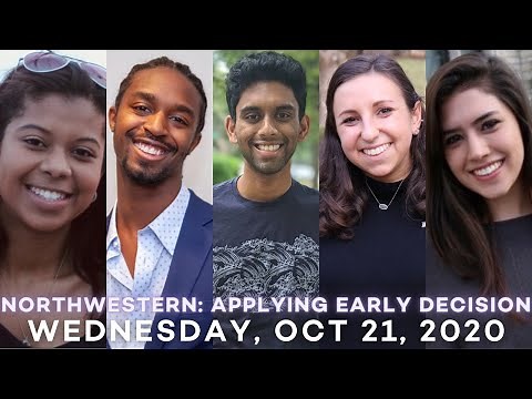 Northwestern Student Panel: Applying Early Decision (October 21, 2020)