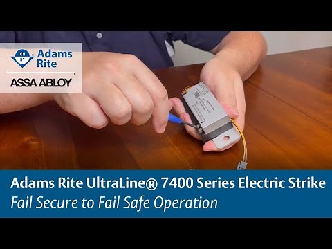 Adams Rite UltraLine® 7400 Series Electric Strike | Fail Secure to Fail Safe Operation