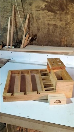 Pine Wood Barbershop Calliper Box|Making a hair cutting tool storage box #wood #woodworking