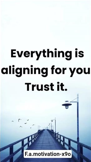 Everything is aligning for you Trust it ||#motivationalquotes #selfbelieve #selfimprovement #growth