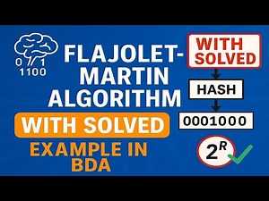 Flajolet Martin Algorithm in 9 Mins! | Solve Previous Year Exam Question Easily