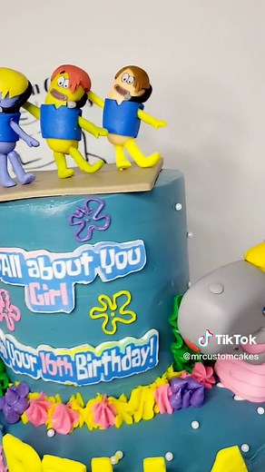 SpongeBob Themed Sweet 16 Birthday Cake Ideas