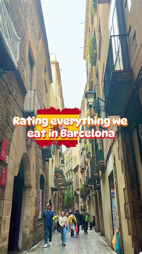 exploring food in Barcelona streets #fyp #europeanfood #foodtour #medditeranean