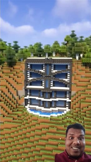 Minecraft Modern Cliff Mansion Tutorial Timelapse 🤯