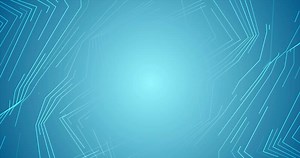 Bright blue refracted lines abstract futuristic motion background