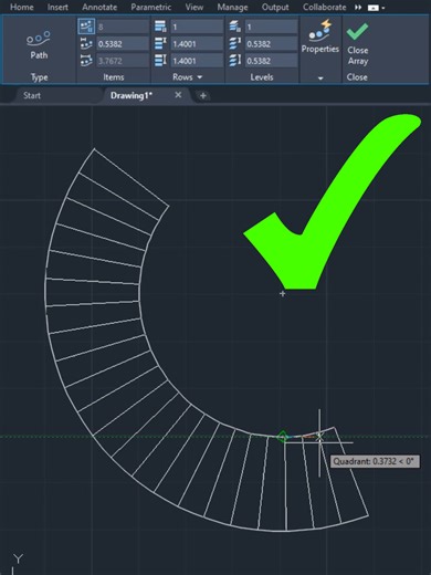 Creating Spiral Staircases in AutoCAD Using Array Path