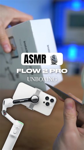 Unboxing ed avvio Insta360 Flow 2 Pro #unboxing #asmr #flow2pro