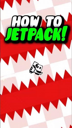HOW TO JETPACK IN GEOMETRY DASH?!! #geometrydash #gd #shorts #games