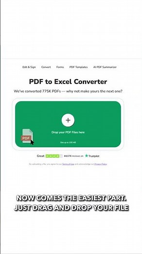Convert PDF to Excel in Seconds