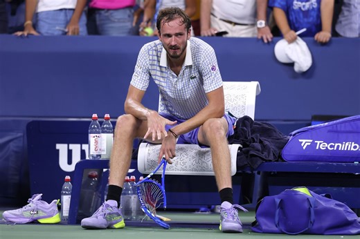 WATCH: Daniil Medvedev destroys his racket in anger as his comeback attempt ends in crushing US Open 1R loss after major controversy