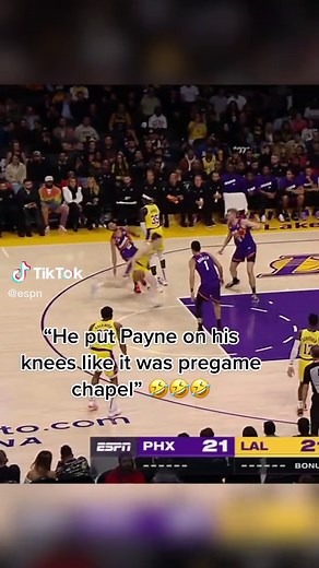 How does Mark Jones come up with these 😭😂 #nba #basketball #lakers #suns #announcer #joke