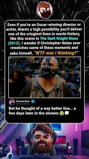 Even Christopher Nolan Isn’t Safe From Cringe Movie Lines — The Dark Knight Rises (2012)! #shorts