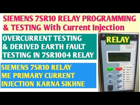 Siemens 7SR10 Relay Over Current Earth Fault Programming & Testing #testing #earthfault #overcurrent