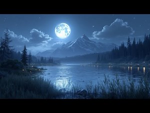 Gentle Cricket Sounds for Deep Sleep & Relaxation | Tranquil Moonlight Night Ambiance