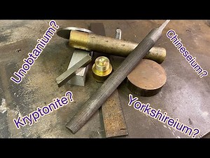 What is it??? Easy material identification in the workshop! Spark test, amongst others…