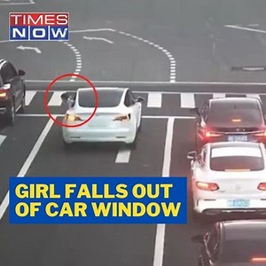 Girl Falls Out Of Car Window, Unaware Driver Advances Without Child #China #ViralVideo #News #TimesNow #TimesNowNews | TIMES NOW