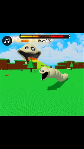 Roblox Become a Hungry Worm 🐛🍎 | Grow Biggest Worm & Eat Everything Challenge #robloxshorts