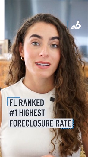 7.7K views · 27 reactions | Florida ranks highest in the nation for foreclosure rate. #florida #foreclosure #housingmarket #realestate #nbc6 #foreclosurerate | NBC 6 | Facebook