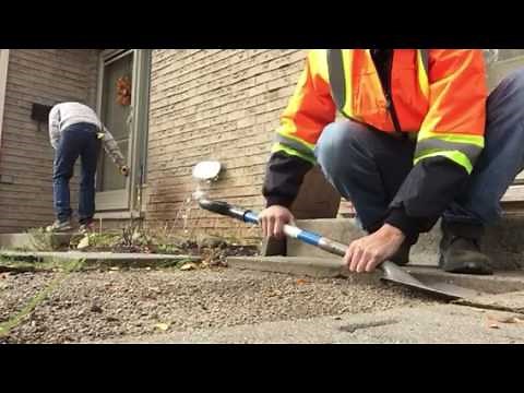 Patio Stones - fix and level - easy way to do it