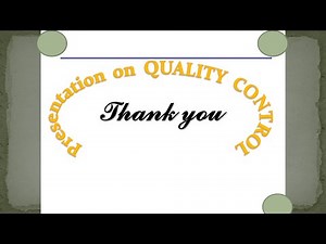 Presentation on QUALITY CONTROL