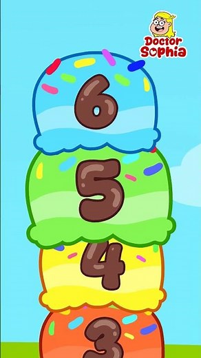 Counting Numbers 1 to 10 | Learn Numbers with Ice Cream | Kids Songs #shorts