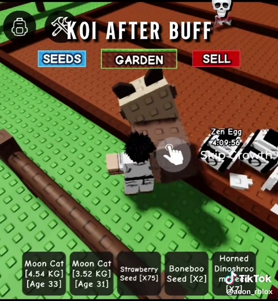 Im using 6 koi with low lvl btw #gag #growagarden #roblox #robloxfyp #fyp #fypシ