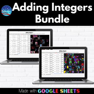 Adding Integers Digital Picture Unscramble BUNDLE