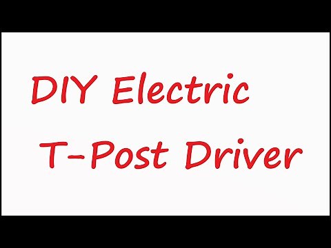 SAVE YOUR BACK! Make your own DIY T-post driver!!