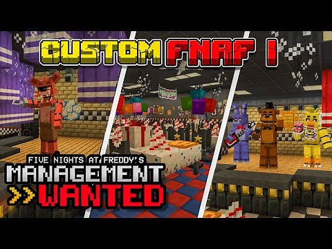 Minecraft CUSTOM FNAF 1 Map Tour | Management Wanted Mod