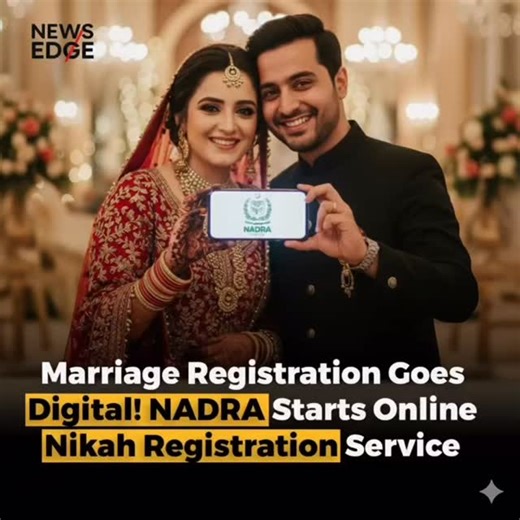 The National Database and Registration Authority (NADRA) has launched Pakistan’s first online Nikah registration service, marking a major digital leap in civil documentation. Citizens in Chakwal, Jhelum, and Nankana Sahib can now register their marriages via the Pak-ID mobile app and download their certificates directly to their digital ID wallet. This initiative follows NADRA’s move to offer free CNICs within 15 days, reflecting its ongoing efforts to enhance digital governance and public conve