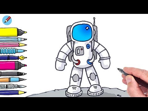 How to draw a Spaceman Real Easy - Full Spoken Tutorial