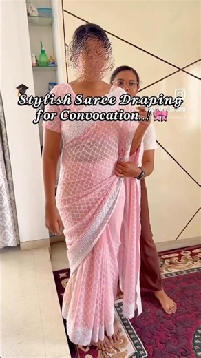Celebrate your graduation #saree #ytshorts #beginners #drape #tutorial