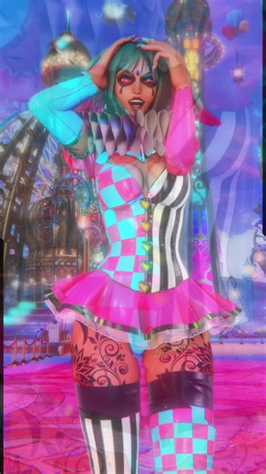 we're all a little mad here #gpose #clown #crazy #ffxiv #carnival