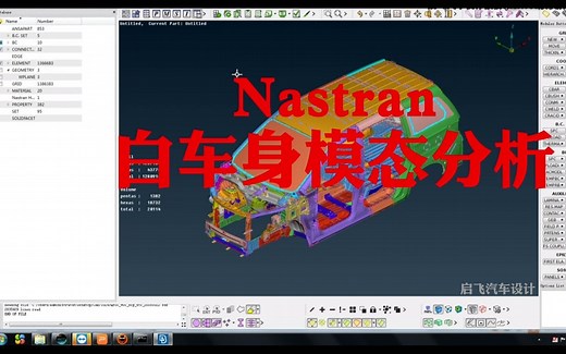 CAE学习方法-基于Nastran白车身模态分析