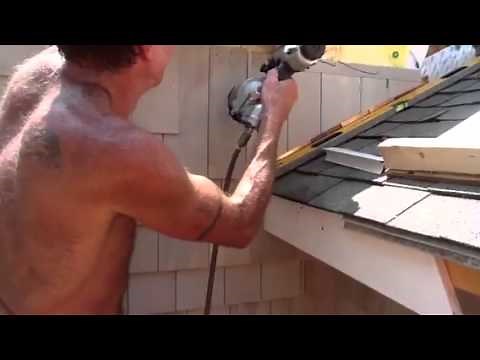 One Man shows the flashing at the roof/wall intersection.