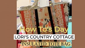 1.7K views · 21 reactions | Follow along with Lisa as she makes this Quilt As You Go Insulated Tote Bag following the pattern and printed thermal batting by June Taylor. https://loriscountrycottage.com/products/quilt-as-you-go-insulated-shoppers-tote?_pos=2&_sid=6bb4563ef&_ss=r | Lori's Country Cottage | Facebook