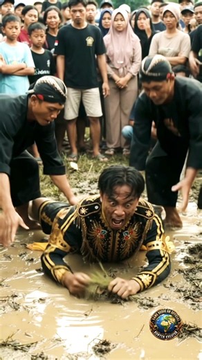 JARANAN KIDALAN NGAMUK! berguling -guling di kalangan becek. Bikin penonton tegang "#jaranan #shorts