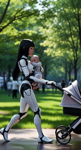Take care of a baby. Discover smart robot helpers #robots #parenting #AI