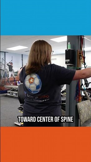 Standing Shoulder Horizontal Abduction for Middle Trap with Resistance