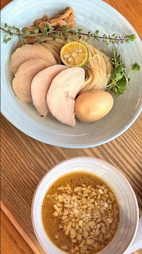 Japanese tsukemen! kombu water tsukemen with three types of dashi