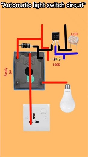 Automatic Light Switch Circuit Diagram | Auto ON/OFF Light Sensor Project