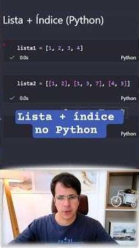 Lista + Índice no Python #python #python3 #programador #datascience