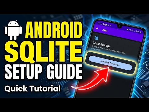 How to setup SQLite local storage for Android apps - Quick Tutorial