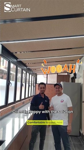 🌤 Beautiful skylight kitchen... but too hot? ☀Our client installed 13 sets of SkyBlind 🪟✨