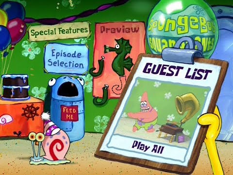 SpongeBob SquarePants | Tales From The Deep (DVD Menu)