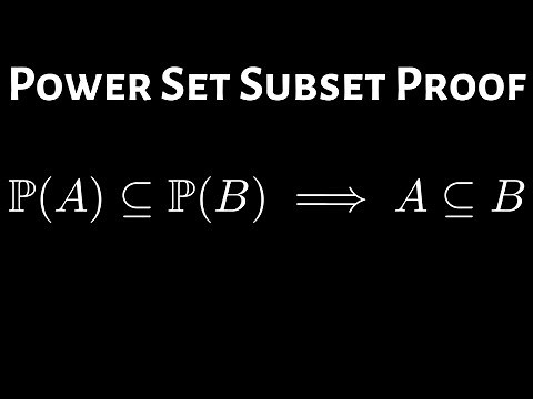 Power Set Proof: If the Powersets are Subsets then So are Sets
