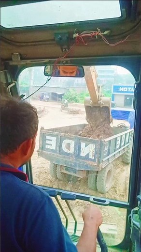 Tractor vs Excavator: load,,,,#shortvideo