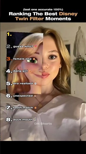Ranking The Best Disney Twin Filter Moments #funny #filter #fails #ranking