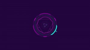 Animated round shape detail for creating interfaces.