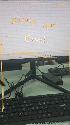 Astuce Excel. comment mettre deux veleurs séparées dans la meme cellule #exceltips #excel #tableur